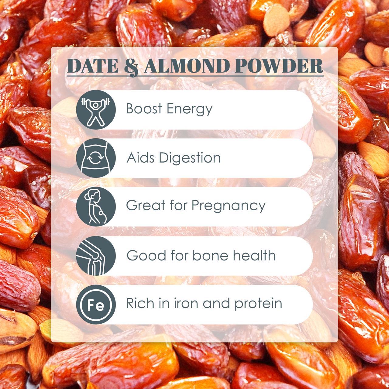 Date and almond Powder